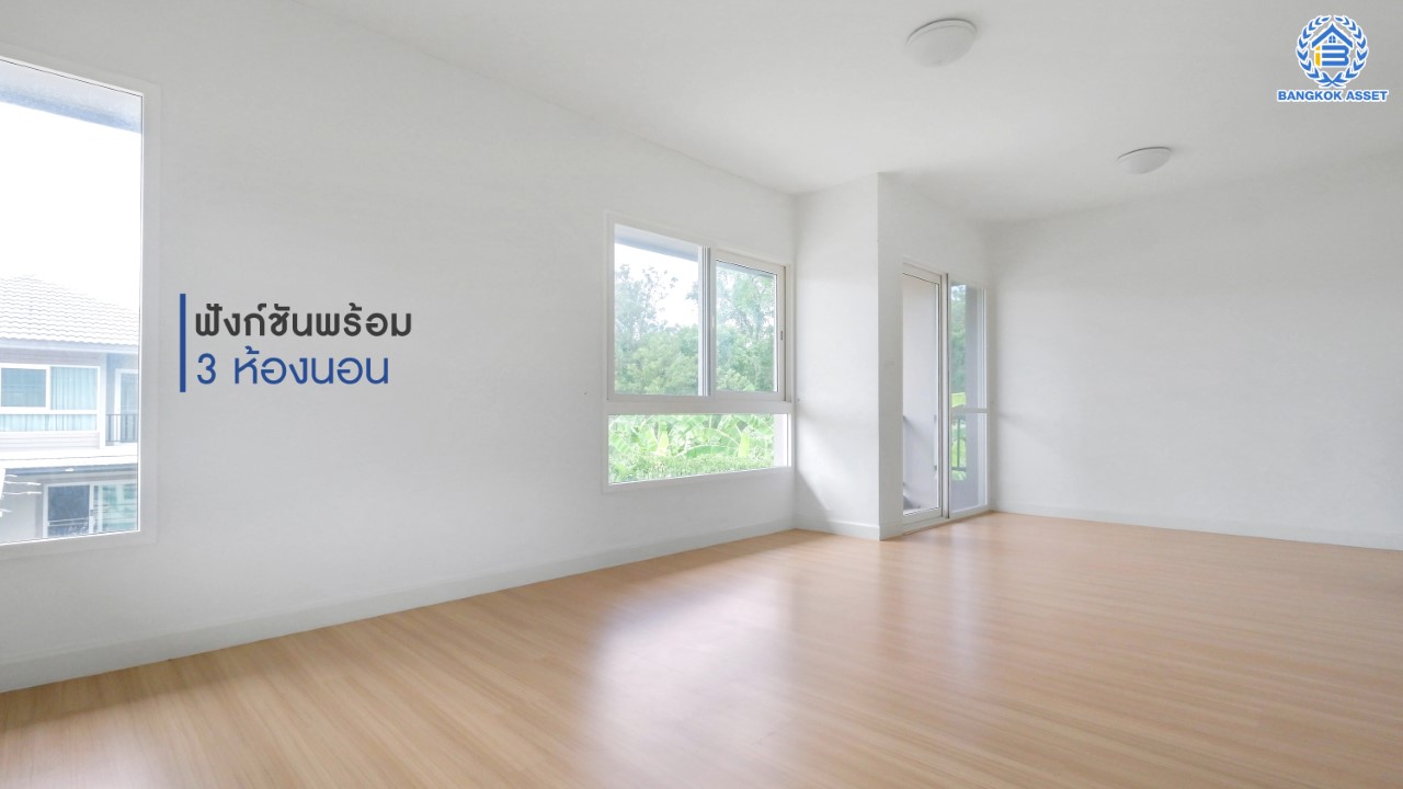 บ้านมือสองตกแต่งใหม่ แบรนด์สุดหรู Sansiri ม.คณาสิริ วงแหวน-พระราม5 ห้องมุม ตกแต่งสไตล์โมเดิร์น เนื้อที่ 56.7 ตร.ว. ฟังก์ชัน 3 ห้องนอน 2 ห้องน้ำ จอดรถได้ 2 คัน แถมแอร์ 1 เครื่อง และเครื่องดูดควัน 1 เครื่อง บนทำเลเดินทางสะดวก ใกล้เซ็นทรัลเวสต์เกต และรถไฟฟ้าสายสีม่วง "สถานีตลาดบางใหญ่"